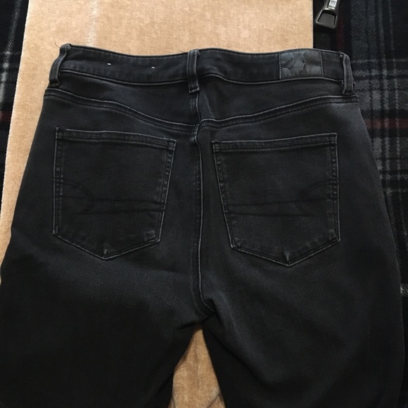 American Eagle The Dream Jean 8 x long black hi rise jegging - Picture 10 of 10